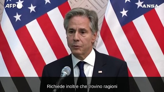 Blinken, fermare l'escalation in Medio Oriente