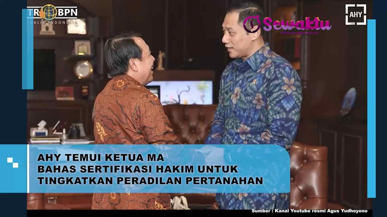 AHY Temui Ketua MA Bahas Sertifikasi Hakim untuk Tingkatkan Peradilan Pertahanan