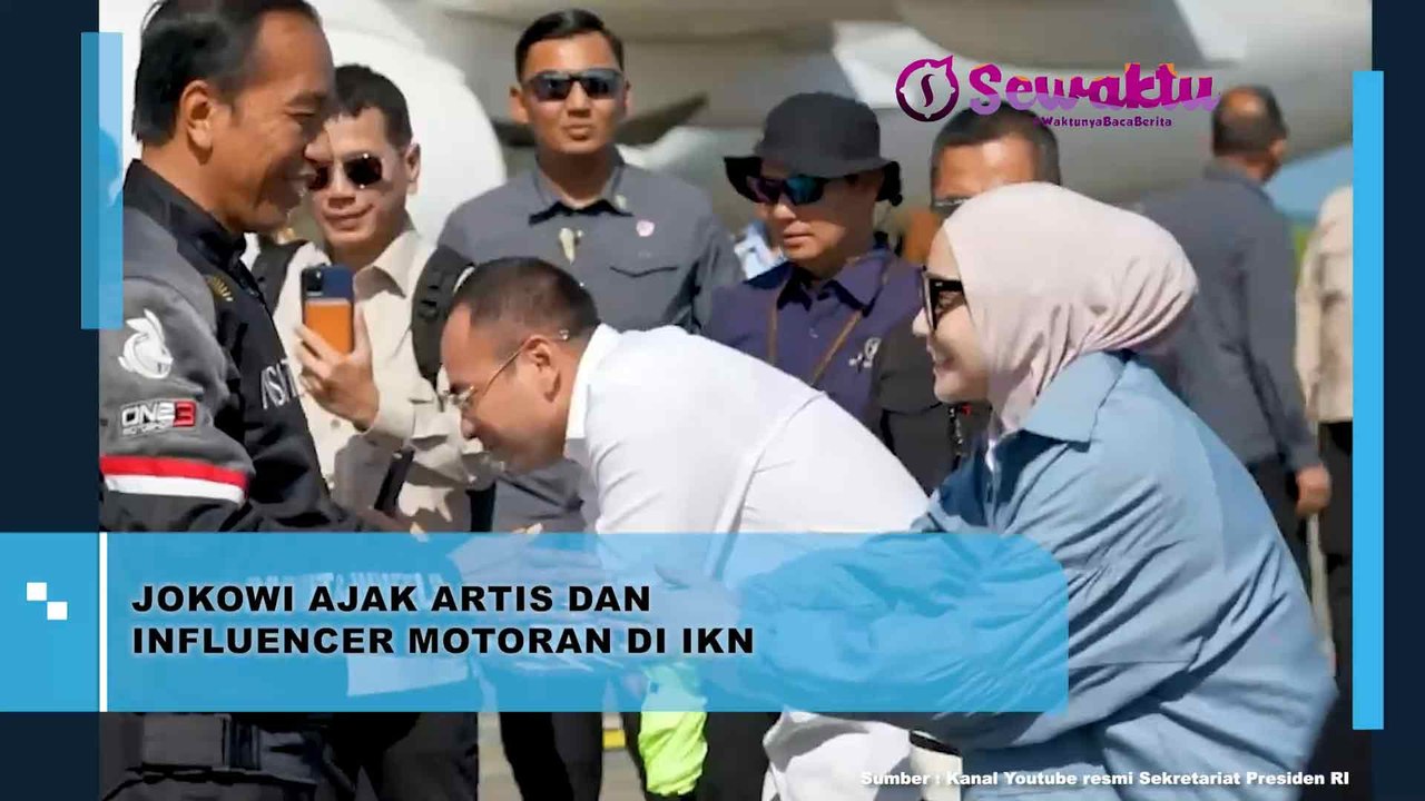 Presiden Jokowi Ajak Artis dan Influencer Motoran di IKN