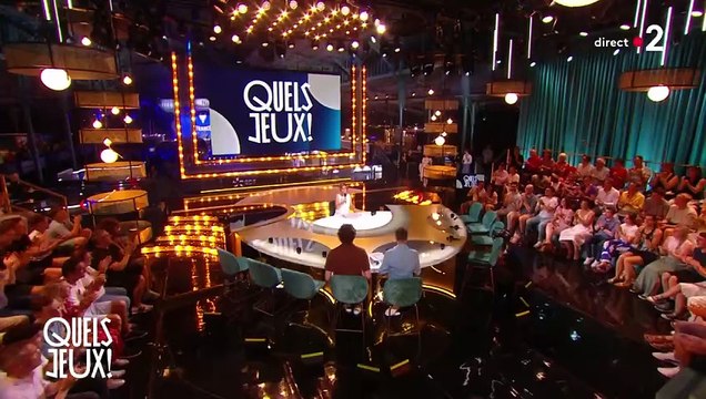 Léa Salamé et Laurent Luyat présentent Quels jeux ! le mercredi 31 juillet 2024 sur France 2.