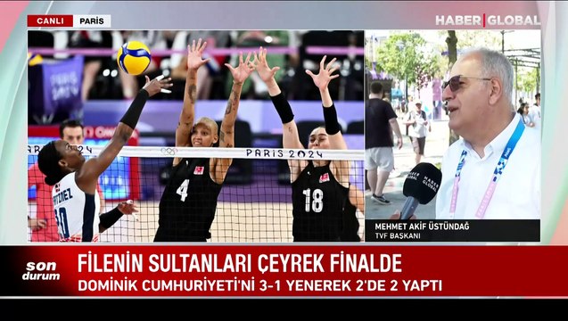 Filenin Sultanları çeyrek finale çıkmasını değerlendiren TVF Başkanı Mehmet Akif Üstündağ: Yarı final ve final oynamak istiyoruz