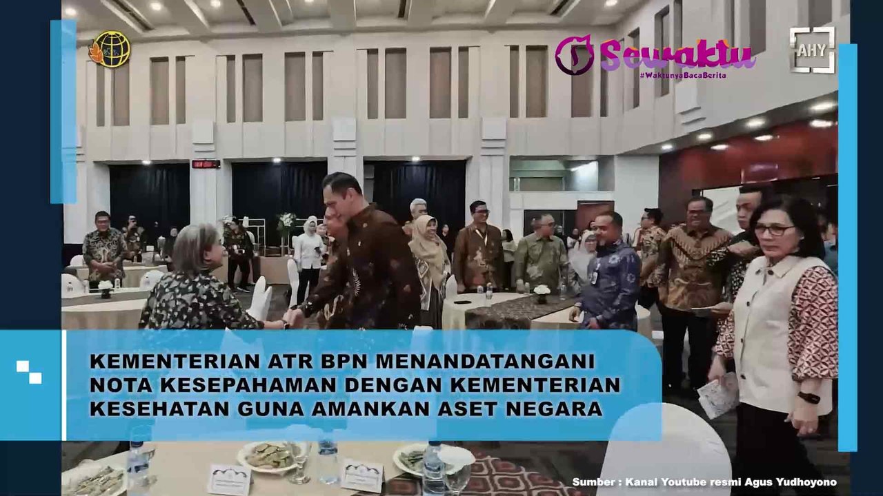 Kementerian ATR BPN Menandatangani Nota Kesepakatan Dengan Kementerian Kesehatan Guna Amankan Aset Negara