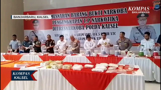 52 Tersangka Narkoba Ditangkap Polda Kalsel, Sita 29,5 Kg Sabu dan Ratusan Butir Ekstasi