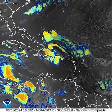¿Cuál es la causa de las lluvias que se registran hoy a RD?