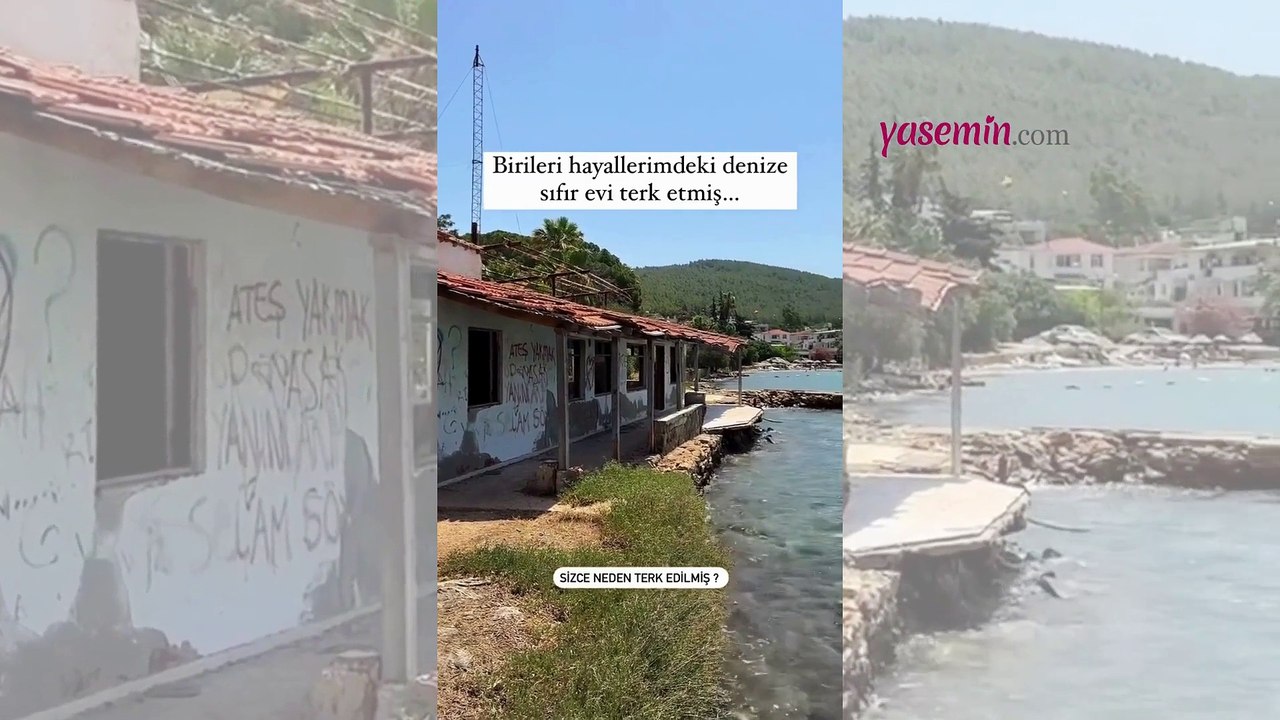 Bodrum'daki bu ev birilerinin kalbini kırdı! Denize sıfır evin şimdiki hali görenleri üzdü