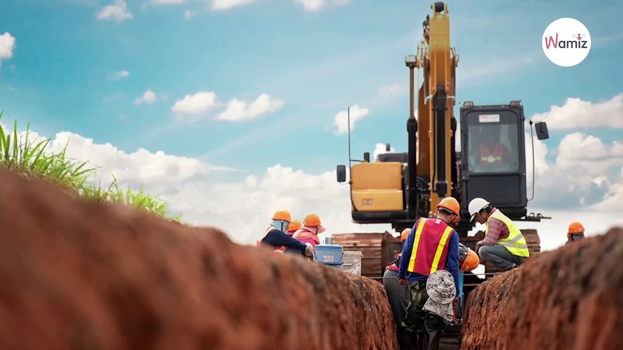 Bauarbeiter finden einen Welpen im Schlamm, aber sind auf dem falschen Dampfer unterwegs