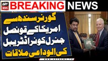 Governor Sindh Se America Ke Consul General Conrad Tribble Ki Alwidai Mulaqaat