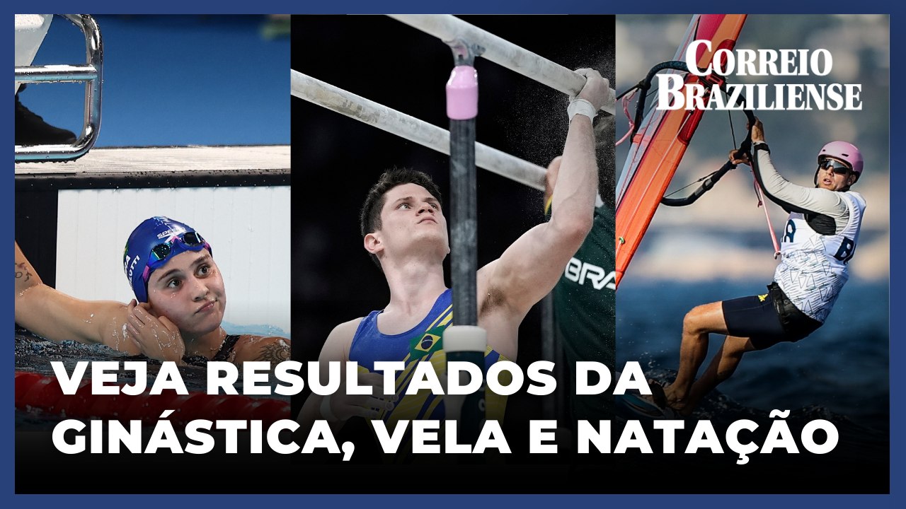 PARIS-2024: VEJA RESULTADOS DESTA QUARTA DO BRASIL NA GINÁSTICA MASCULINA, VELA E NATAÇÃO