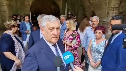 Lucca, il ministro Tajani visita la mostra multimediale "RiConoscere le Mura"