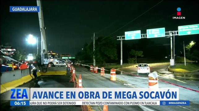 Socavón en Guadalajara: Trabajos llevan un avance del 33% en la Av. López Mateos