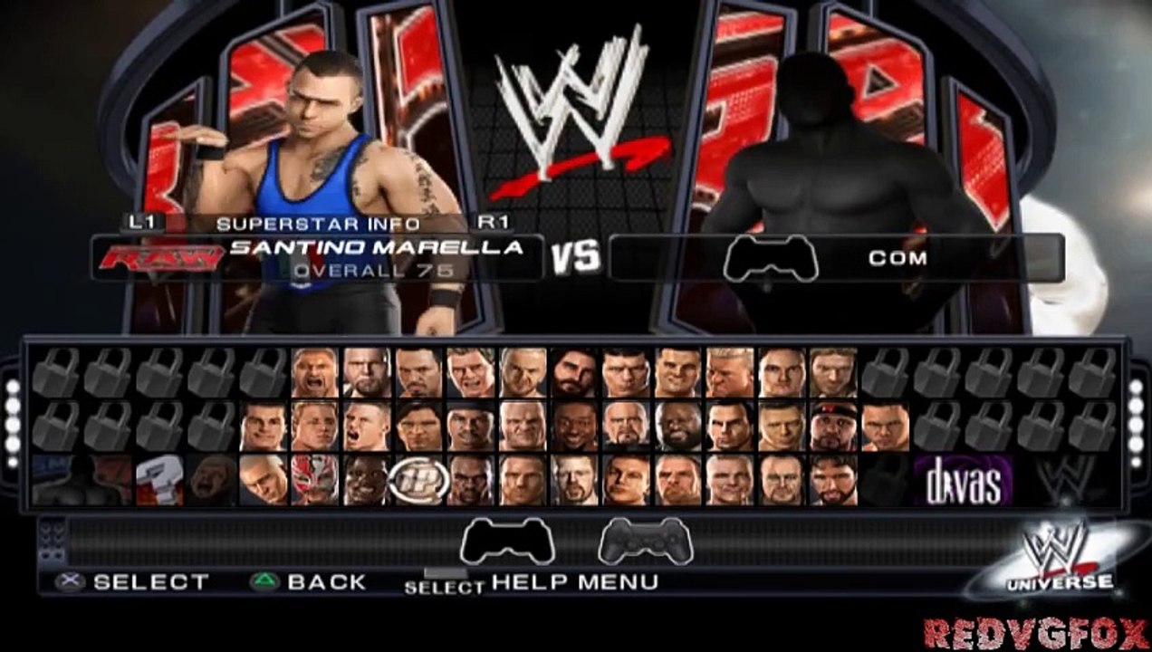 KANE vs. CHAVO GUERRERO - WWE SmackDown vs. Raw 2011 [PCSX2 HD]