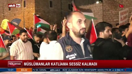 Müslümanlar katliama sessiz kalmadı!