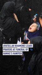 Ayatollah Khamenei Leads Prayers at Funeral of Hamas's Haniyeh