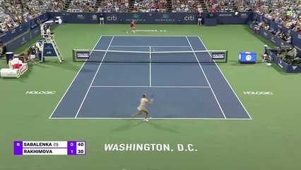 Washington - Sabalenka file en quarts