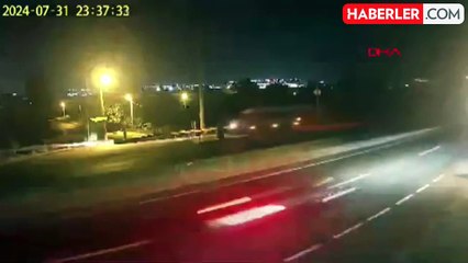 Yalova'da kaza güvenlik kamerasında