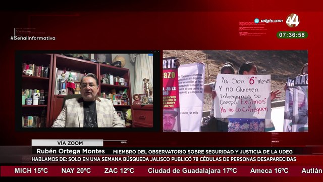 Rubén Ortega Montes habla de las desapariciones en Jalisco