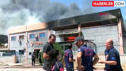 Turgutlu'da Balık Yemi Fabrikasında Yangın Çıktı