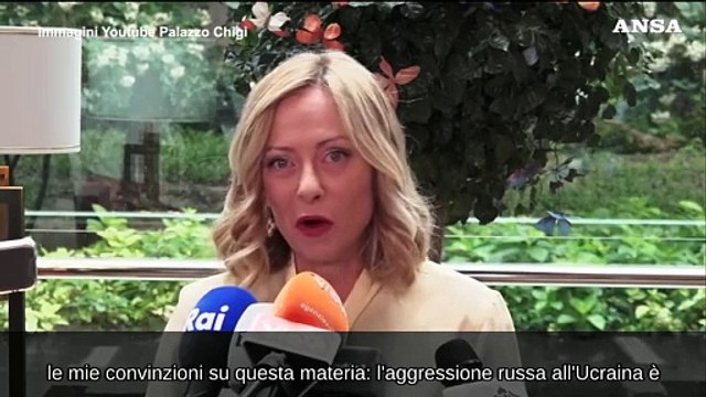 Meloni: Chiari con la Cina, smetta di sostenere la Russia