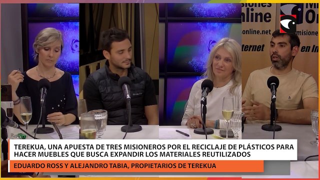 Terekua, una apuesta de tres misioneros por el reciclaje de plásticos para hacer muebles que busca expandir los materiales reutilizados