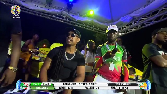 CHRIS GAYLE SMASHES 116 V PATRIOTS