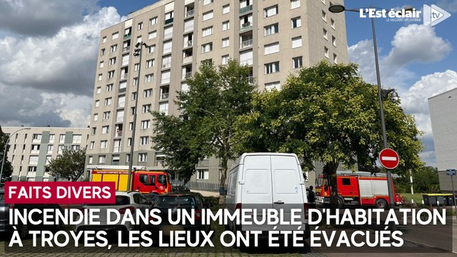 Incendie dans un immeuble d’habitation de Troyes, les lieux évacués
