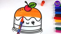 Sweet Treats! Adorable Cake Painting & Coloring Page for Kids & Toddlers