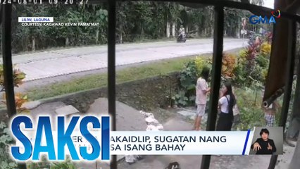 Rider na nakaidlip, sugatan nang sumalpok sa isang bahay | Saksi