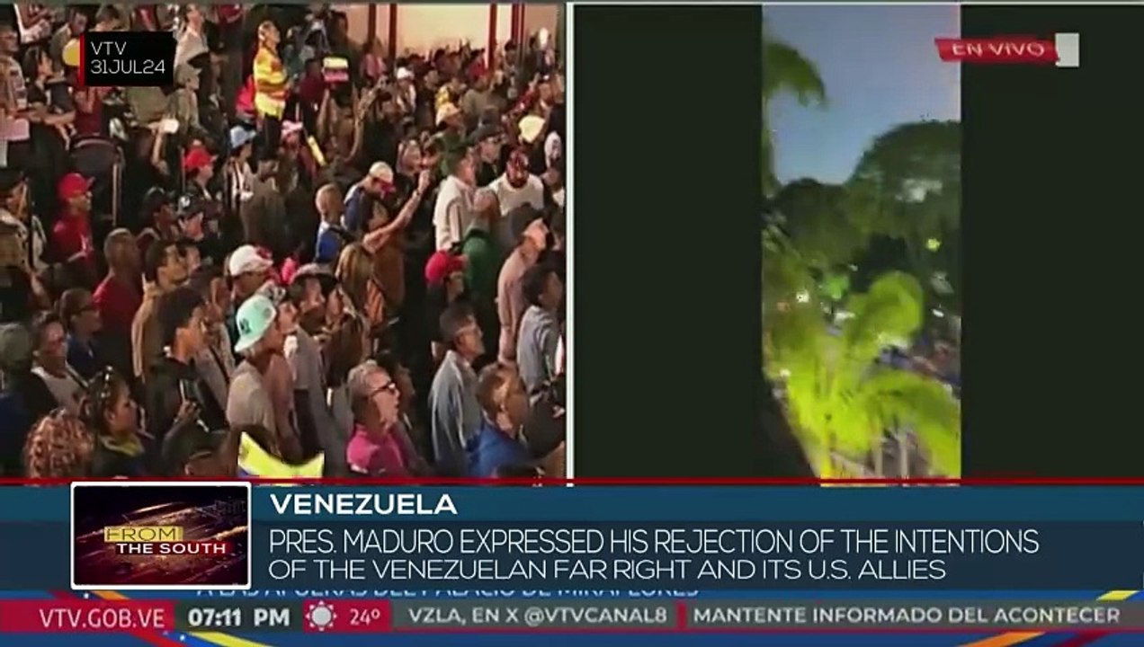 Venezuelan President calls on people to defend peace