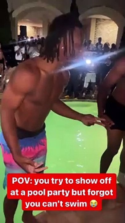 Bro had to swim 1 foot --__