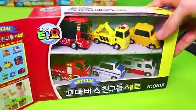 Tayo El Pequeño Autobús juguetes - Excavadora - Tayo the Little Bus Friends Toys cars for kids