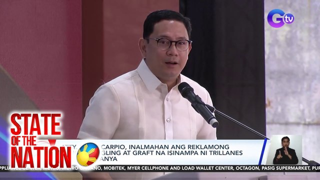 Atty. Mans Carpio, inalmahan ang reklamong Drug Smuggling at Graft na isinampa ni Trillanes laban sa kanya | SONA