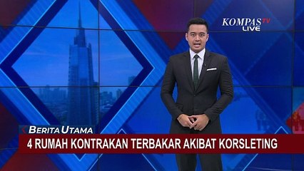 Diduga Akibat Korsleting, 4 Rumah Kontrakan di Kabupaten Tangerang Terbakar