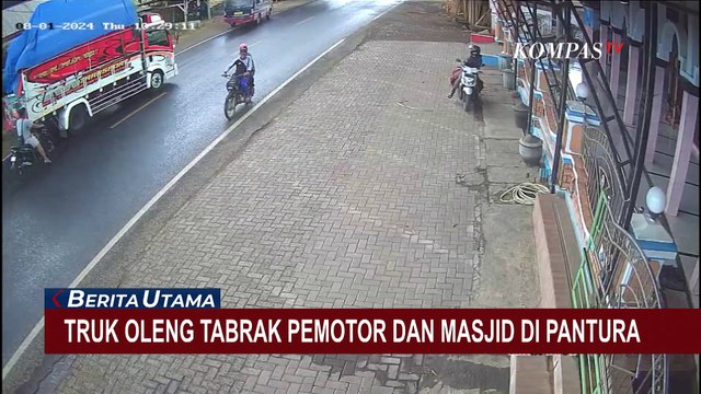 Truk Oleng Tabrak Pemotor dan Masjid di Situbondo, 1 Orang Tewas