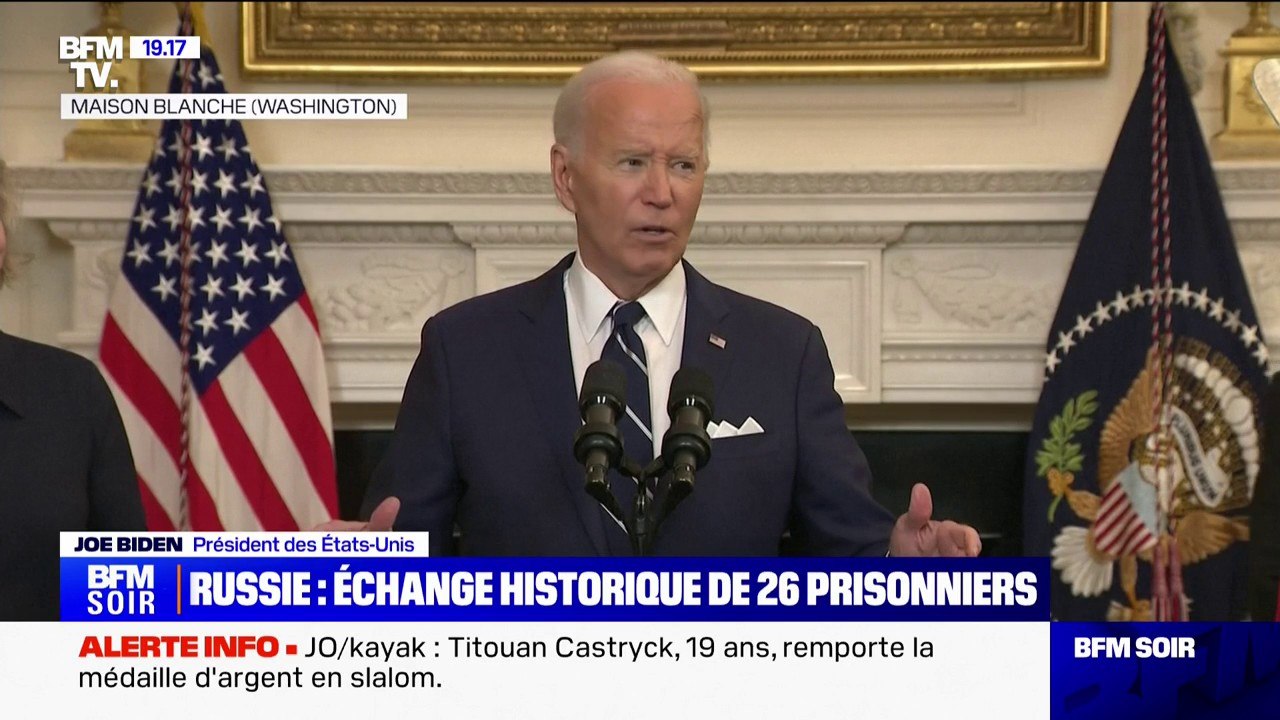 "L'accord qui a permis ces libérations est une prouesse en termes de diplomatie et d'amitié": Joe Biden réagit à l'échange de prisonniers avec la Russie