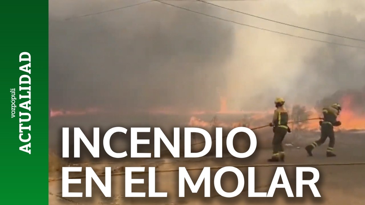 Impactantes imágenes del incendio en El Molar (Madrid)