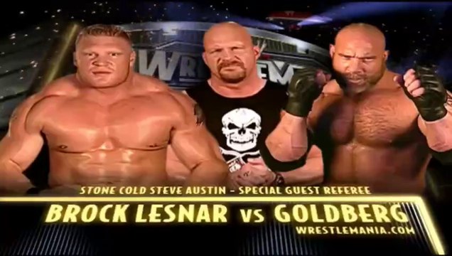 WWE WrestleMania XX - Brock Lesnar vs Goldberg (Special Guest Referee - Stone Cold Steve Austin)