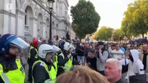 Police clash with protesters during London demonstration