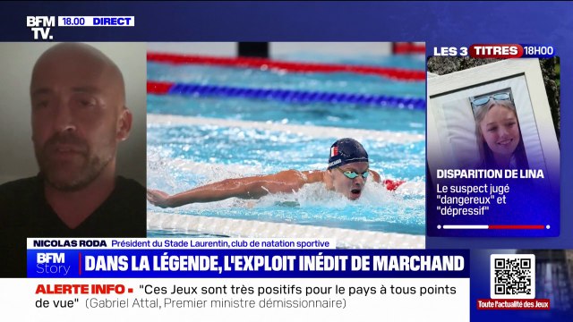 On a depuis quelques jours énormément de demandes : ce président d'un club de natation constate un effet Léon Marchand