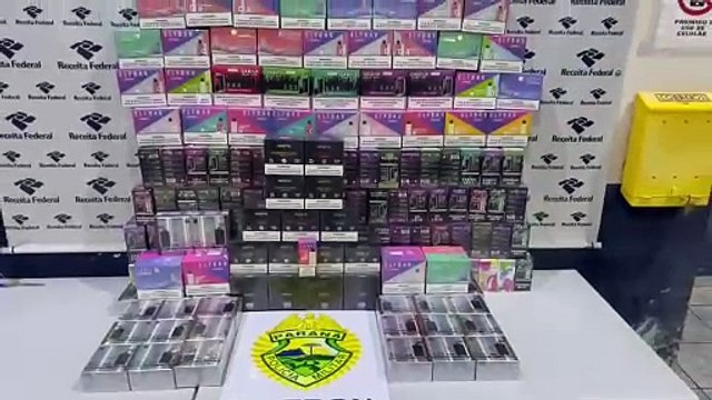 BPFRON apreende mil cigarros eletrônicos em Operação em Cascavel