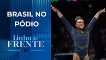 Paris 2024: Rebeca Andrade conquista prata na ginástica artística | LINHA DE FRENTE