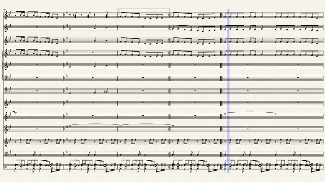 النوتة الموسيقية ,,,,مع الالات,,,لرائعة فريد الاطرش,,,انا وانت لوحدنا ,,,,,تدوين ماهر الغمرى