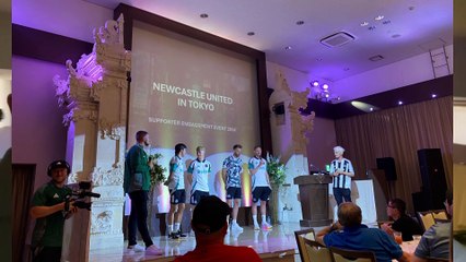 Sandro Tonali appears at Newcastle United fan event