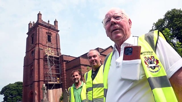 St Michaels Church in Brierley Hill, now has a sparkling refurbished clock face.