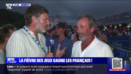 "Je n'avais pas du tout envisagé de venir passer mon temps ici, sur une fan zone": Stéphane a été pris par l'engouement des JO