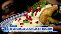 ¡Arrancó la temporada de chiles en nogada!