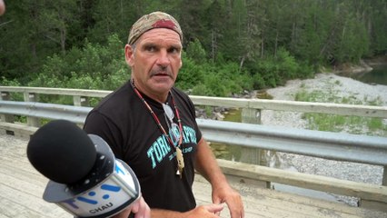 Pollution de la rivière petit-Pabos « ça m’a pris un mois et demi vider ça »