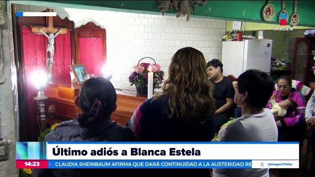 Feminicidio Blanca Estela: Familiares y amigos le dan el último adiós