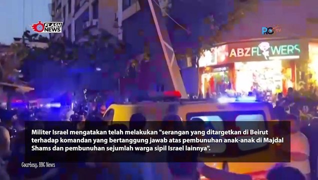 SERANG BEIRUT, ISRAEL TARGETKAN KOMANDAN HIZBULLAH