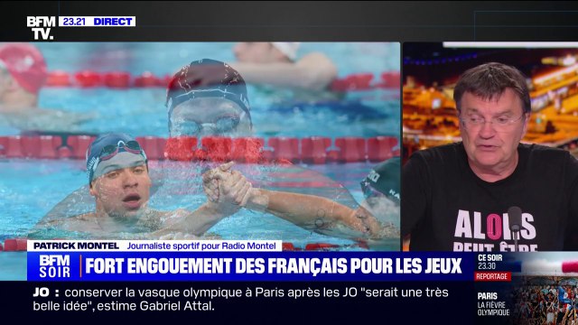 C'est l'athlète d'une génération , estime le journaliste sportif Patrick Montel à propos de Léon Marchand