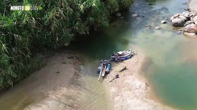 Operativo en el Oriente antioqueño destruyen de maquinaria de minería ilegal